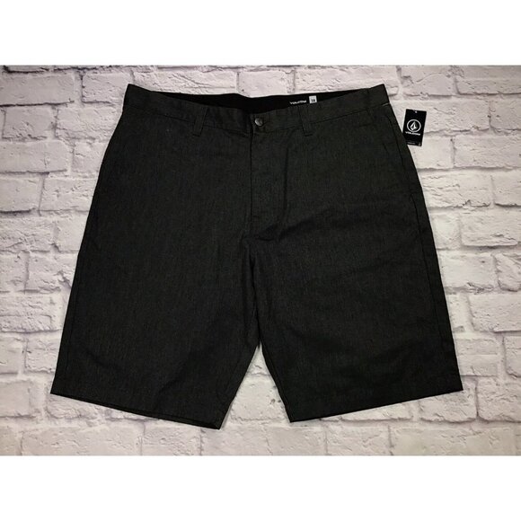 Volcom Other - Volcom Mens Size 38 Charcoal Grey Stretch Chino Flat Front Shorts